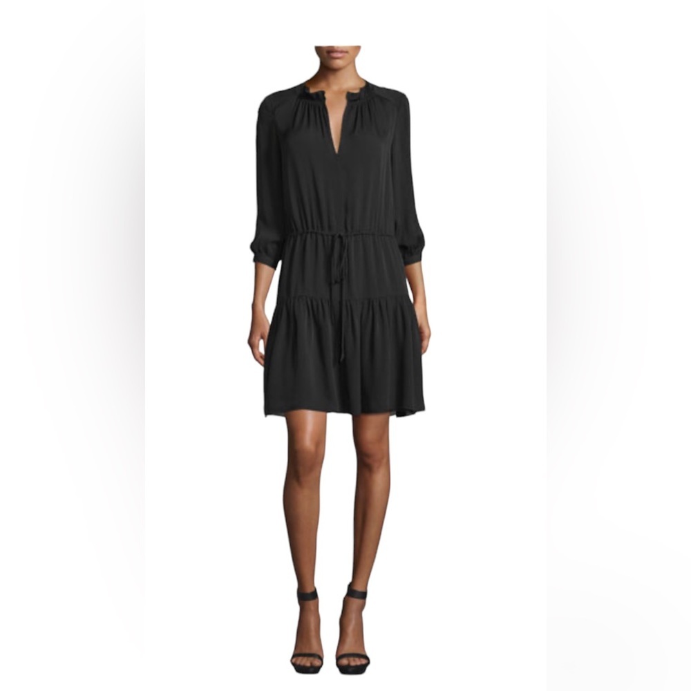 Rebecca Taylor  slik mini tiered georgette dress size 2